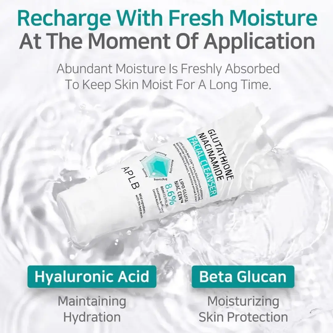 APLB Glutathione Niacinamide Facial Cleanser 80ml APLB Glutathione Niacinamide Facial Cleanser 80ml