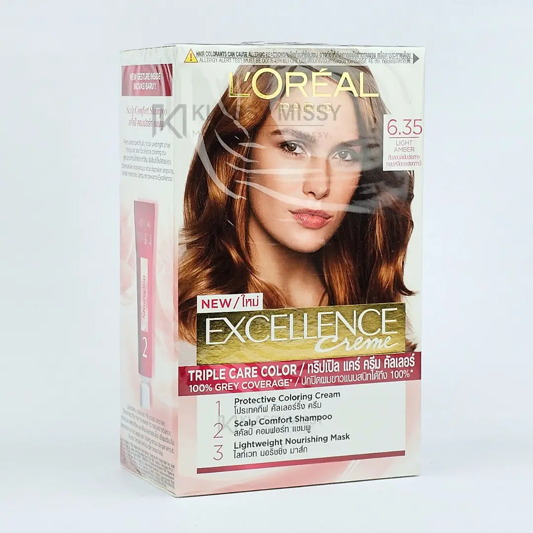 L or al excellence cr me permanent hair color 6 35 light amber