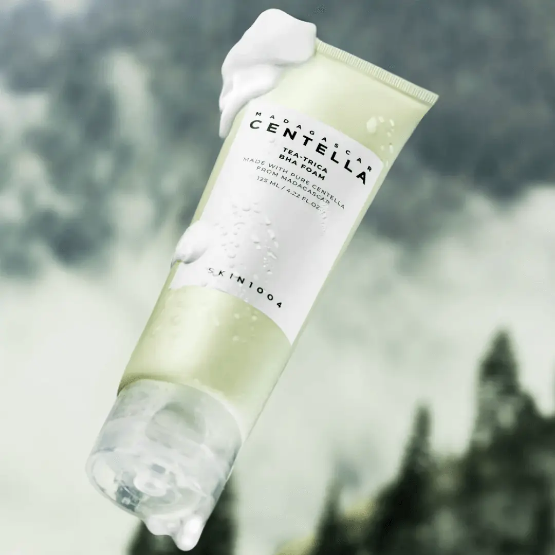 Korean Centella Tea-Trica BHA Foam Cleanser Purifying Toner Face Ampoule Serum and B5 Cream Relief Skincare Beauty Products Set