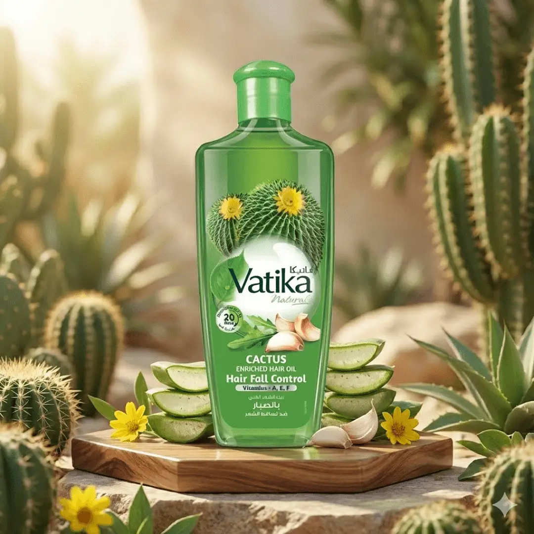 Vatika Naturals Cactus Enriched Hair Oil Hair Fall Control